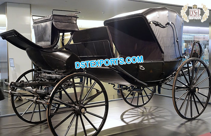 Blackish landau Style Horse Carriage/Buggy