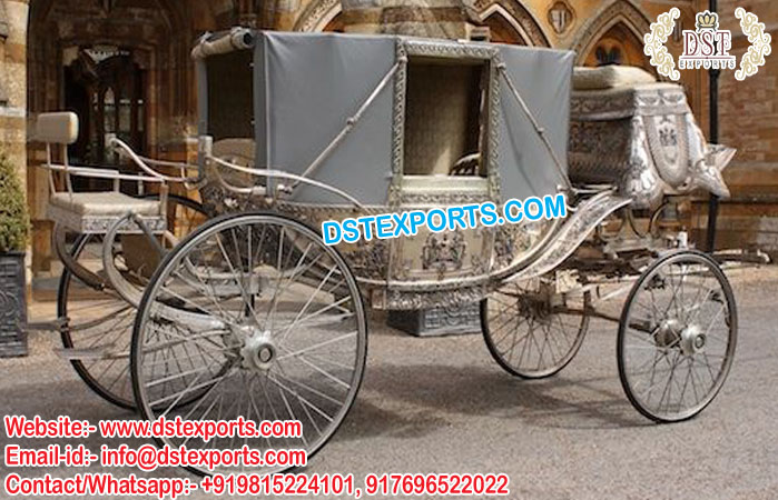 Hollywood Silver Barouche Horse Carriage