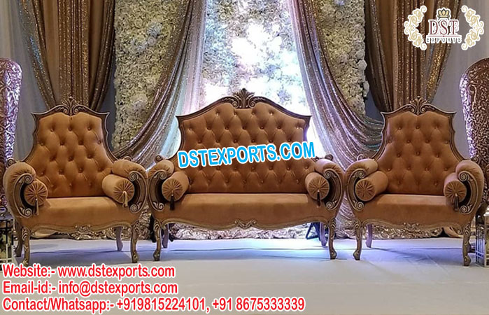 Luxurious Wedding King Throne Furniture Set