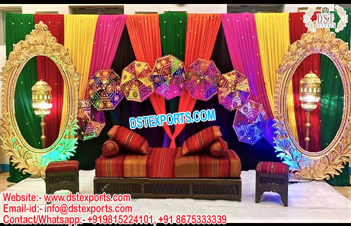 Muslim Walima Sangeet Stage Decoration Props