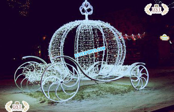 Lighted Cinderella Carriage For Bride Entry