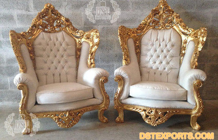 Modern Marriage Bride Groom Chair Set