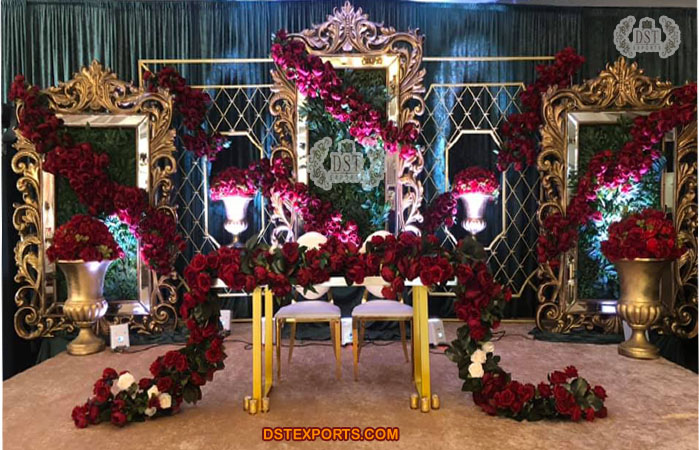 Bollywood Wedding Theme Stage Backdrop Frames