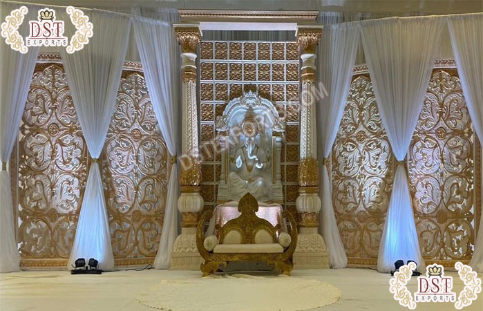 South Indian Wedding Ganesha Stage