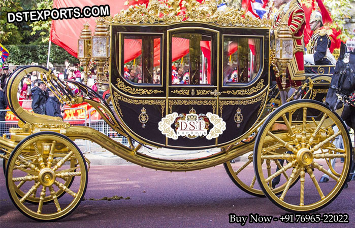 Traditional Black Golden Presidential Carriage