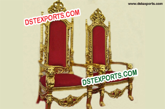 Shaadi Stage Golden Chairs For Wedding