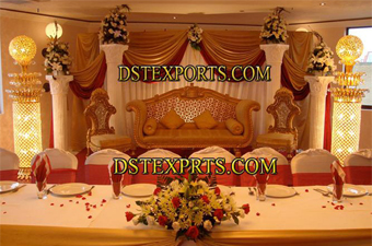 Beautiful Wedding Mehndi Stage Set