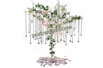 Wedding Decoration With Crystal Tree