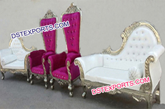 Asian Wedding Decorated Stage Furniture Set