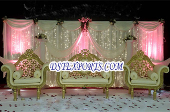 Asian Wedding Golden Elegent Furniture Set