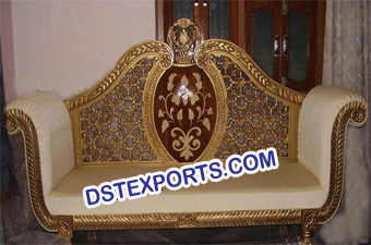 New Asian Wedding Golden Love Seater