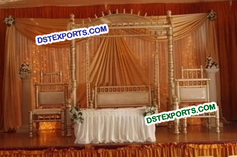 Asian Wedding Stage With Swing Set