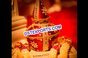 Wedding Decorative Red Kalash