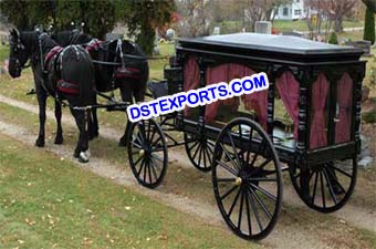 New Grand Funeral Horse Drawn Carriage