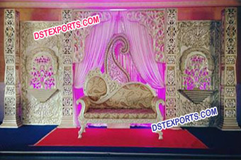 Hindu Wedding Decorated Stage Set
