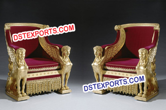 Redish Royal King Chair Set