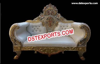 Asian Wedding Royal Brass Metal Sofa