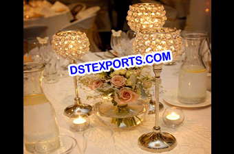 Wedding Gold Crystal Table Stands