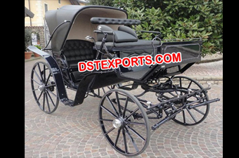 Black Victoria Horse Carriage