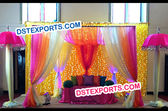 Muslim Wedding Sangeet Stage Decoration