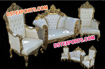 Asian Wedding Brass Metal Maharaja Furniture