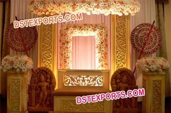 Hindu Wedding Beautiful Carved Stage