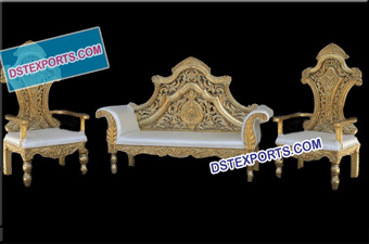 Royal Asian Wedding Gold Furniture Set