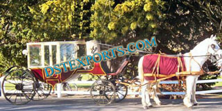 Beautiful Covered Horse Carriage