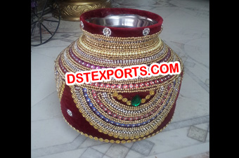 Indian Wedding Decorated Hand Made Pots/Matkas