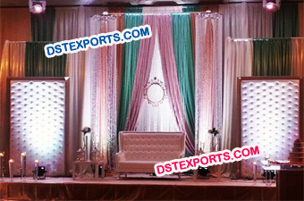 Royal Look Crystal Fitted Leather Backdrop Panel