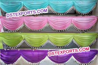 Colorful Design Wedding Backdrop Beautiful Swags