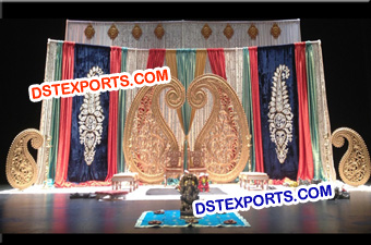 Indian Wedding Backdrop Stage Decoration