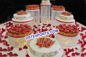 Amazing Crystal Wedding Cake Stand