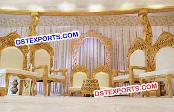 Wooden Carved Mandap Chairs