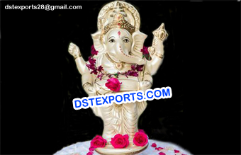 Small Ganesha Fiber Statue