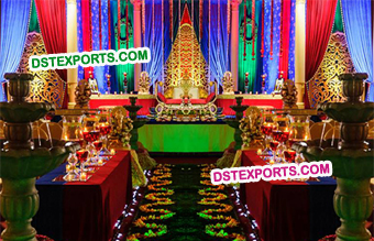 Hindu Wedding Stage Set Decoration