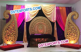 Indian Wedding Stage Backdrop Decoration