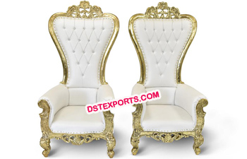 High Back Gold Throne Chairs