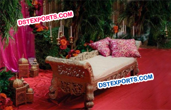 Muslim Mehandi Stage Carved Sofa