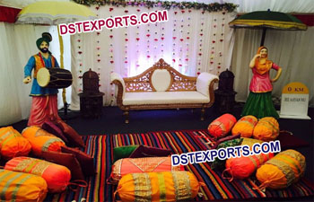 Punjabi Wedding Mehandi Decoration Cushions