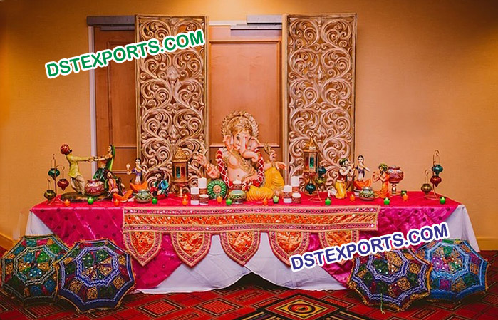 Wedding Rajasthani Theme Foyer Setup