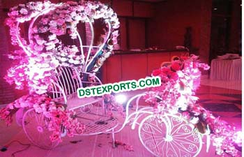 Bride Groom Entry On Rickshaw
