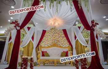 Wedding Metal Pipes and Drapes Curtains