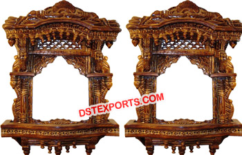 Traditional Rajasthani Decor Wooden Panel
