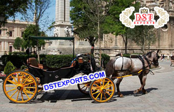 Stylish Black Horse Drawn Carriages For Sale
