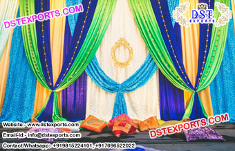 Best Backdrop Curtains For Mehandi Stage