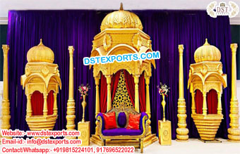 Exclusive Temple Style Wedding Stage