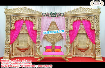 Traditional Rajasthani Wedding Stage Setup
