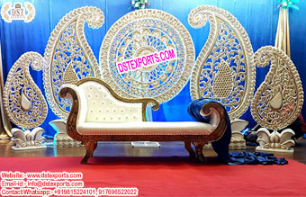 Designer Wedding Stage Royal Paisley Decoration