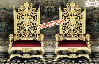 Latest Wedding Bride & Groom Maharaja Chairs